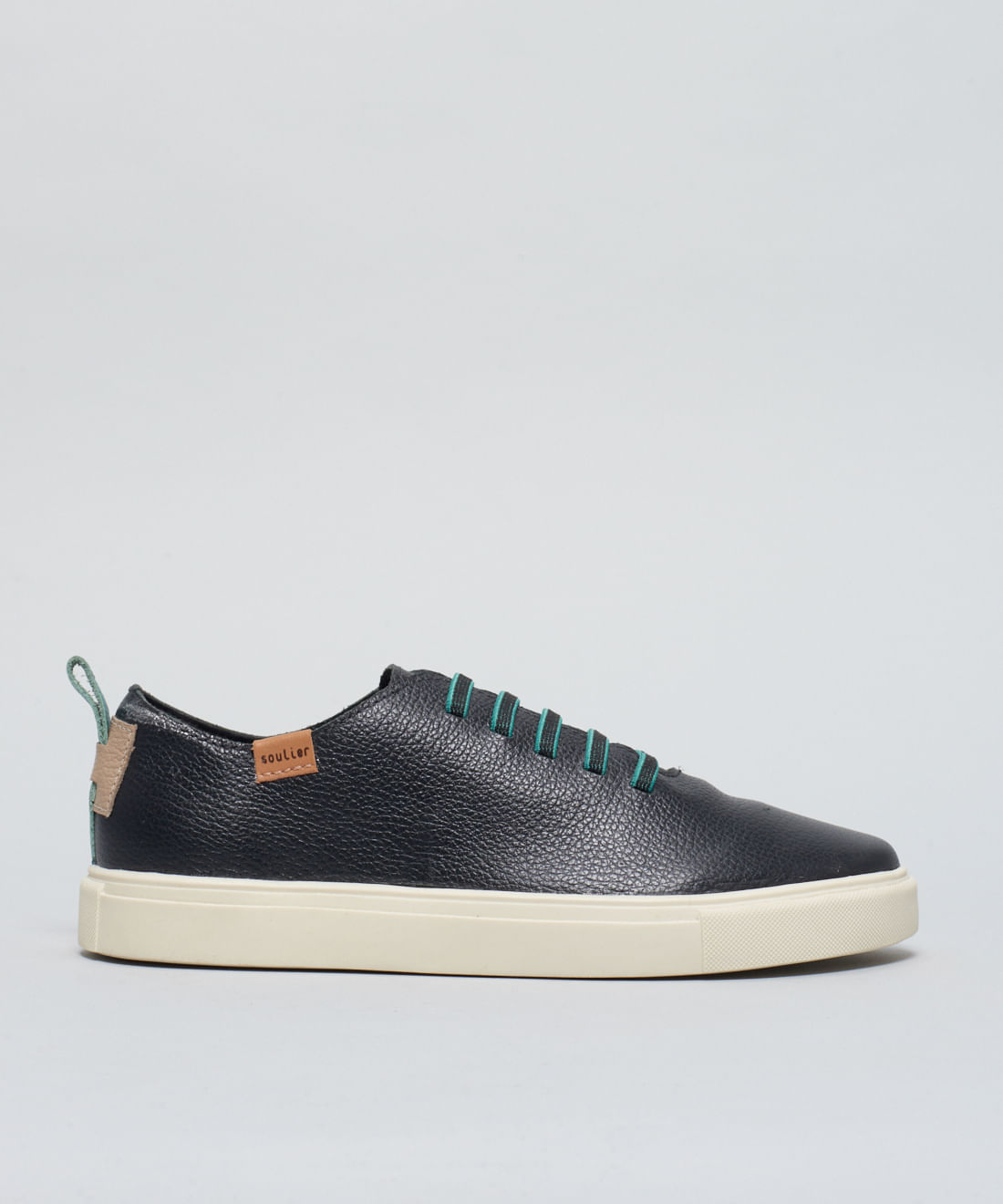 Tenis Couro Pratico - Preto - Imagem 11
