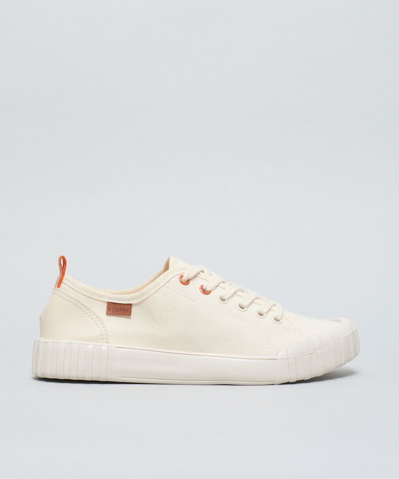 Tenis Lona Traseiro Soft - Offwhite 37 - offwhite