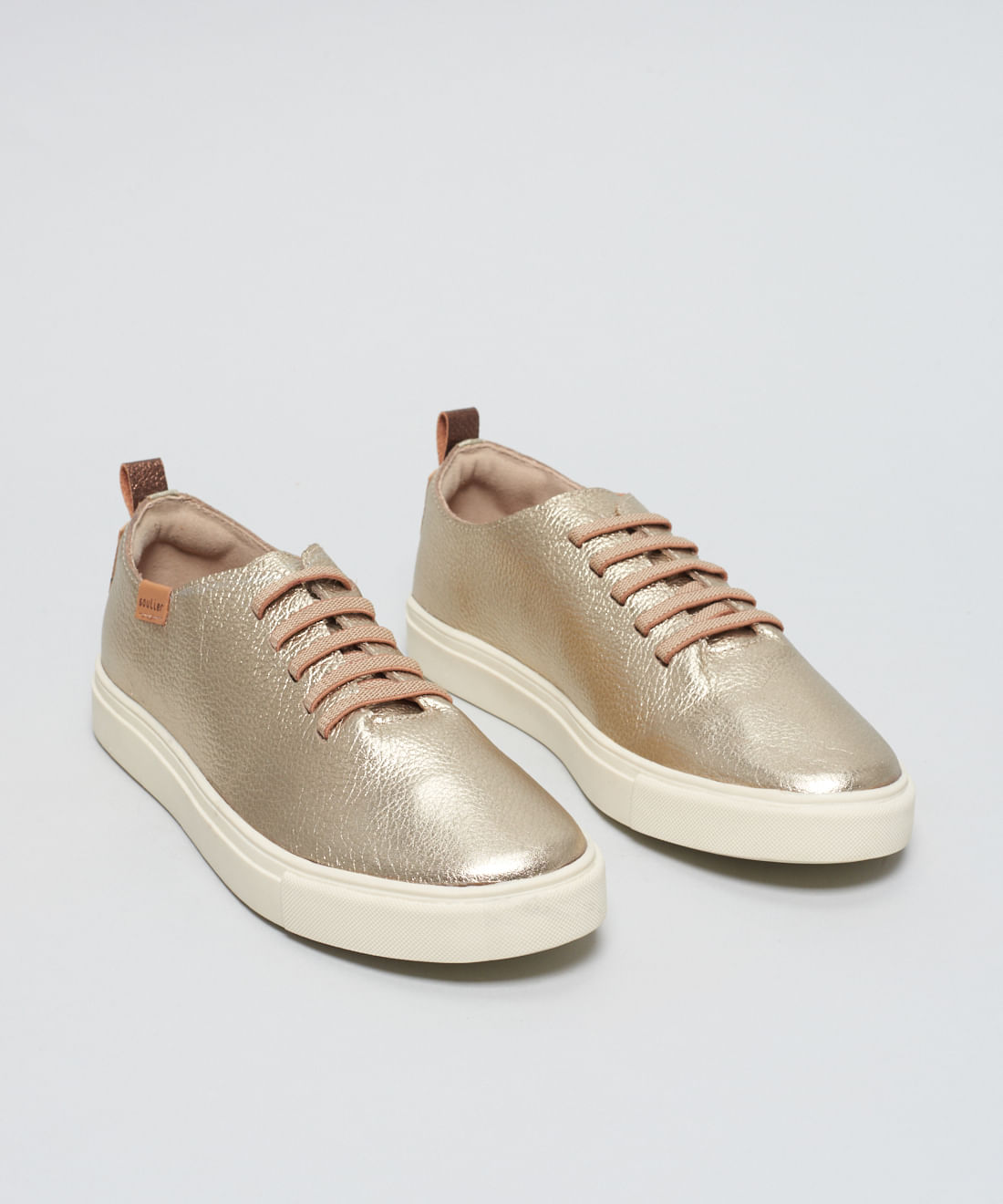 Tenis Couro Pratico - Prata Velho - Imagem 22