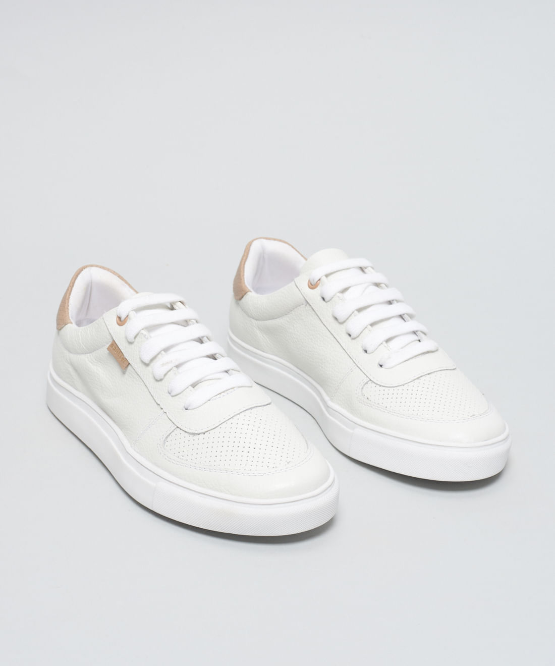 Tenis Couro Detalhe Color - Branco - Imagem 7