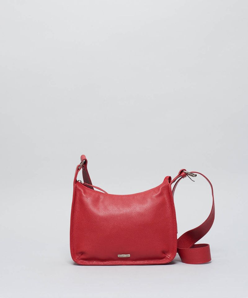 Bolsa m Couro Fivela - Vermelho u - vermelho