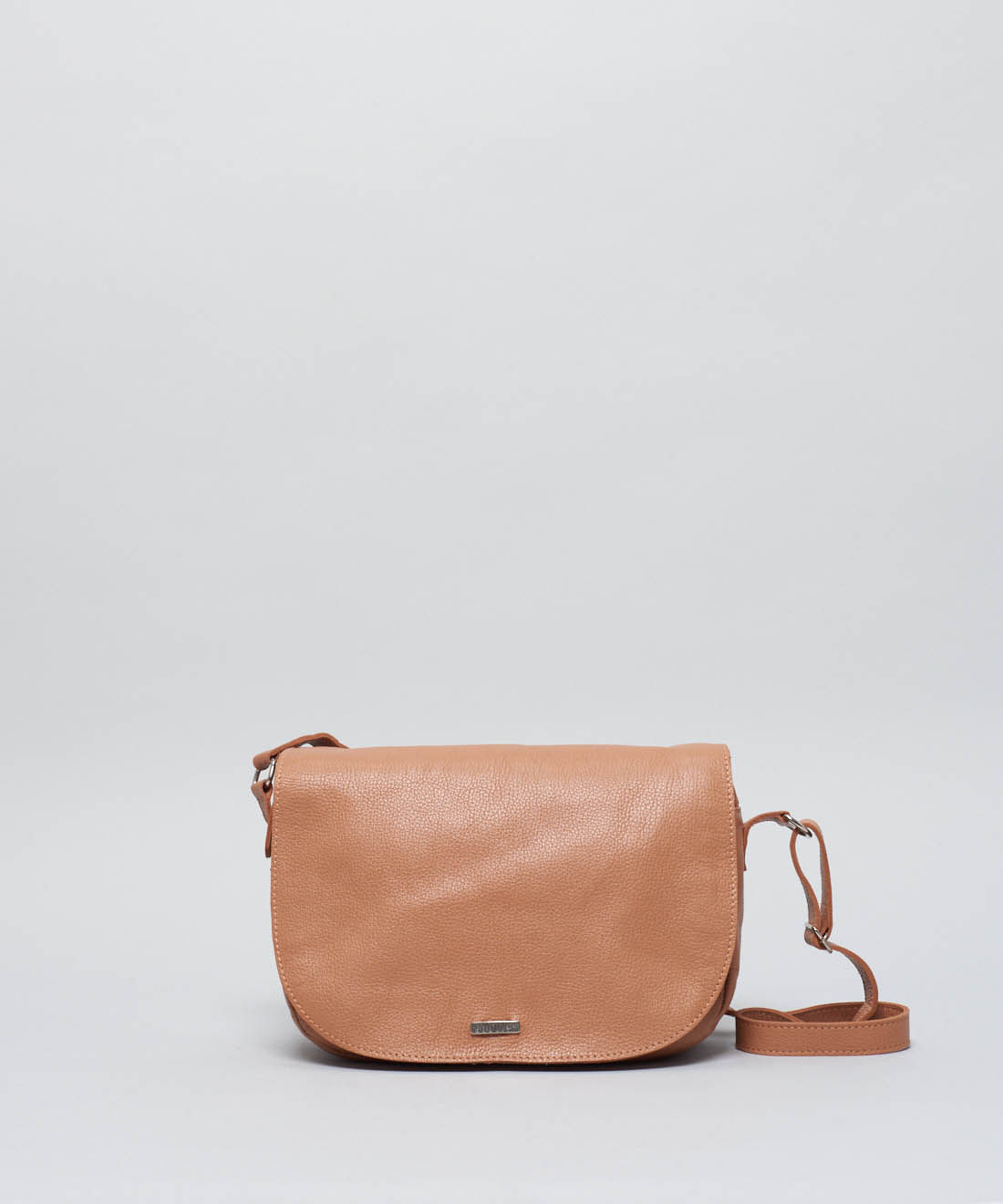Bolsa m Couro Lua - Caramelo