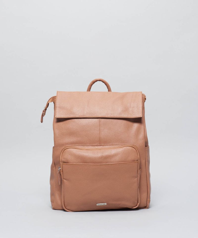 Mochila Couro Gabi - Caramelo u - caramelo