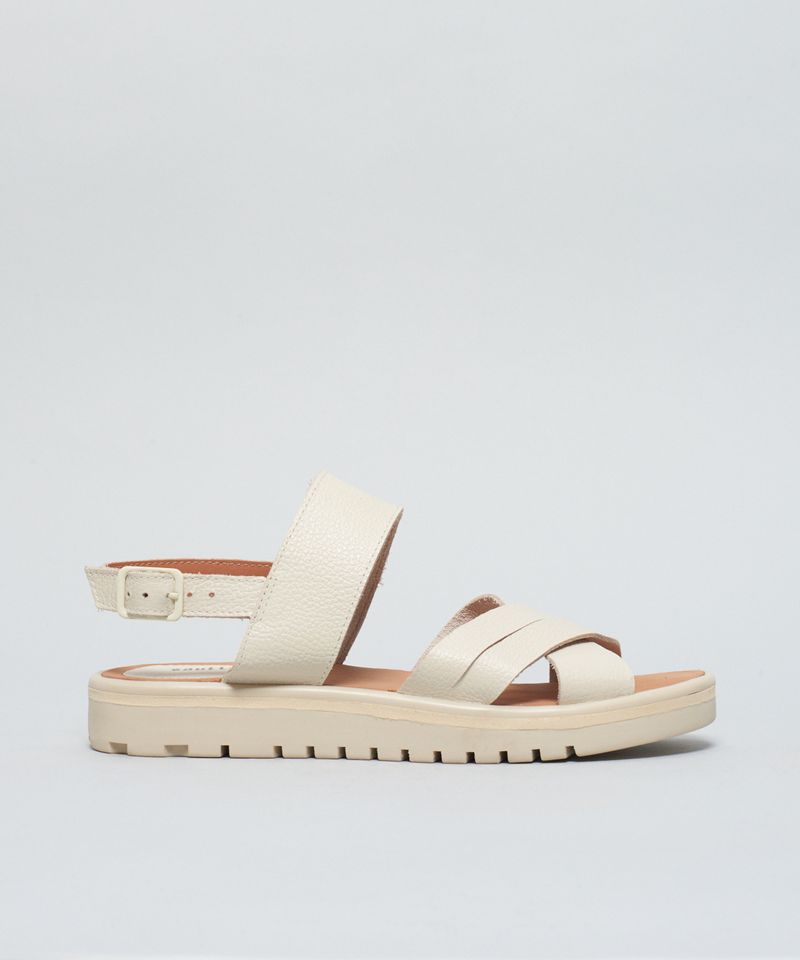 Rasteira Tratorada Marina - Offwhite 34 - offwhite