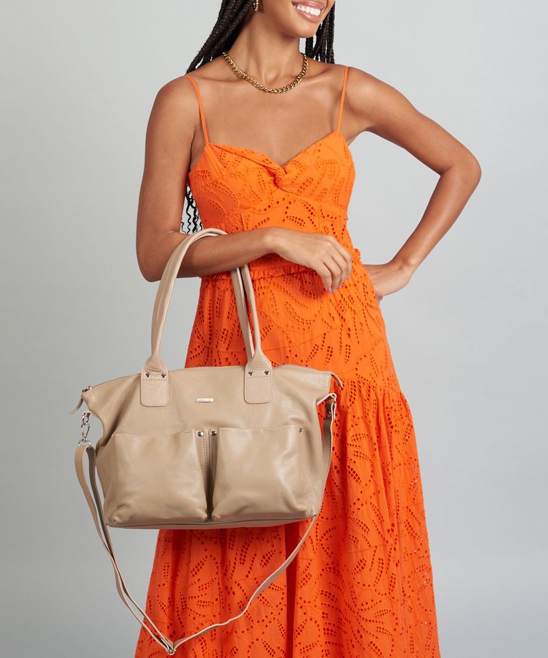 Bolsa g Couro Bolsos - Aveia u - aveia