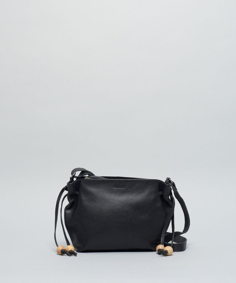 Bolsa m Couro Esferas - Preto u - preto