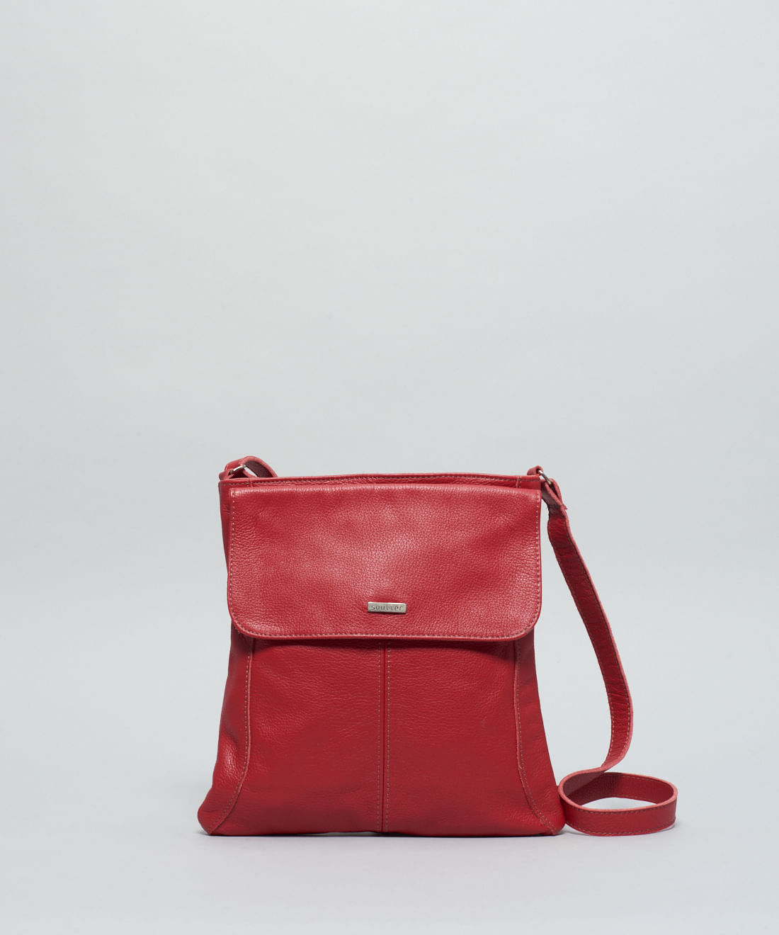 Bolsa m Chapada Pespontada - Vermelho