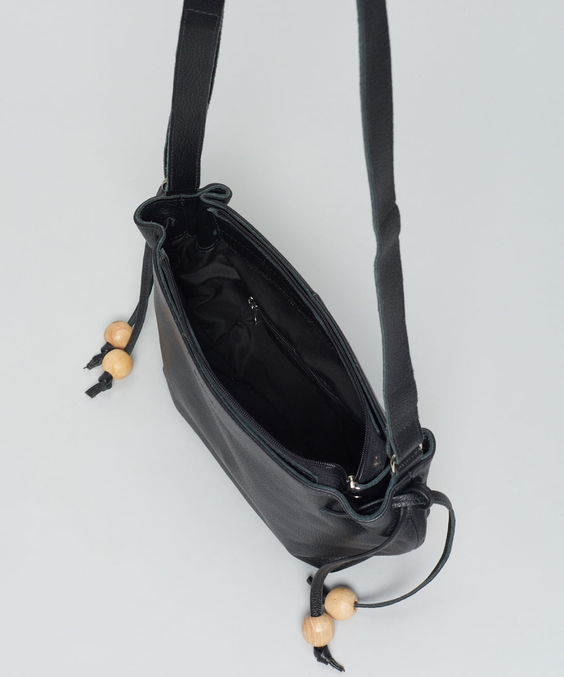 Bolsa m Couro Esferas - Preto - Imagem 3
