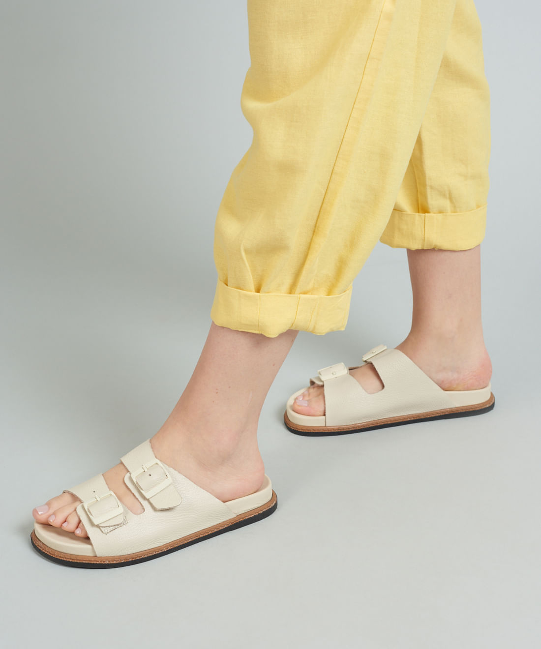 Rasteira Anatomica Vira - Offwhite - Imagem 11