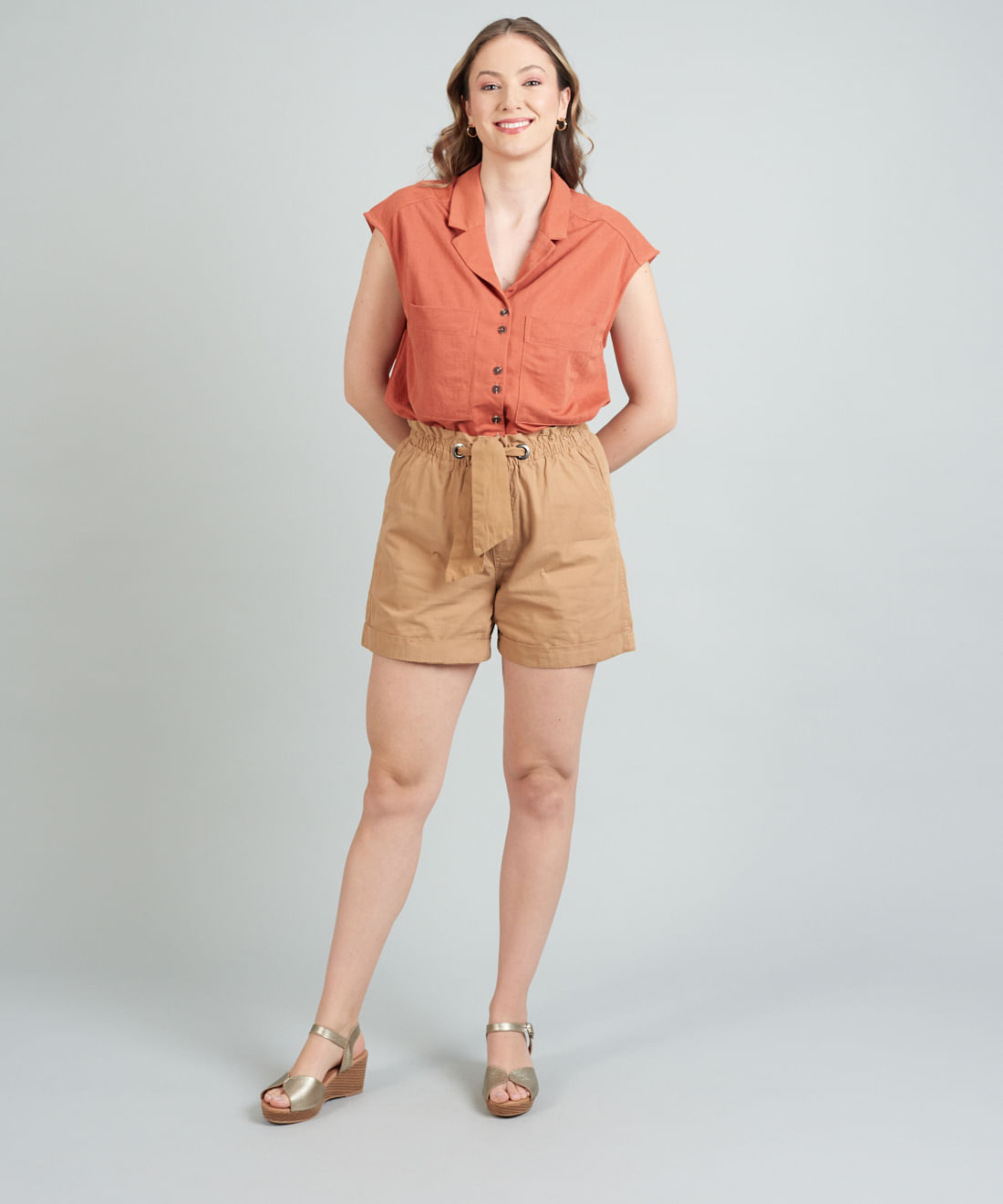 Anabela Beijinho Couro - Prata Velho - Imagem 35