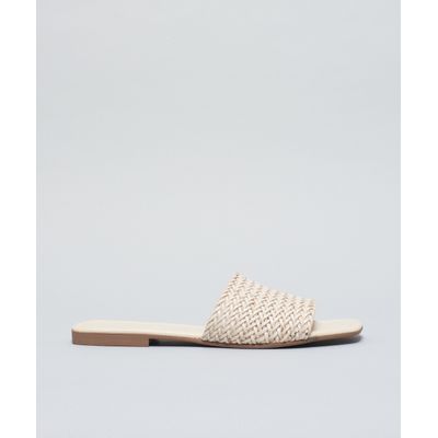 Rasteira Tresse Basica - Offwhite