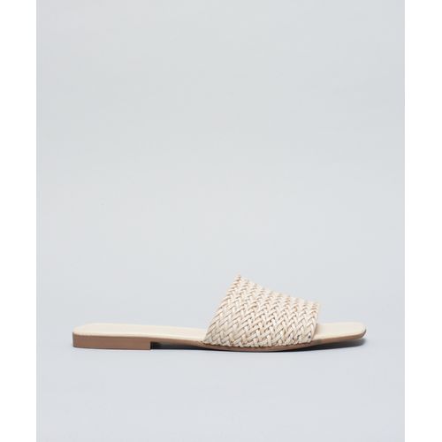 Rasteira Tresse Basica - Offwhite