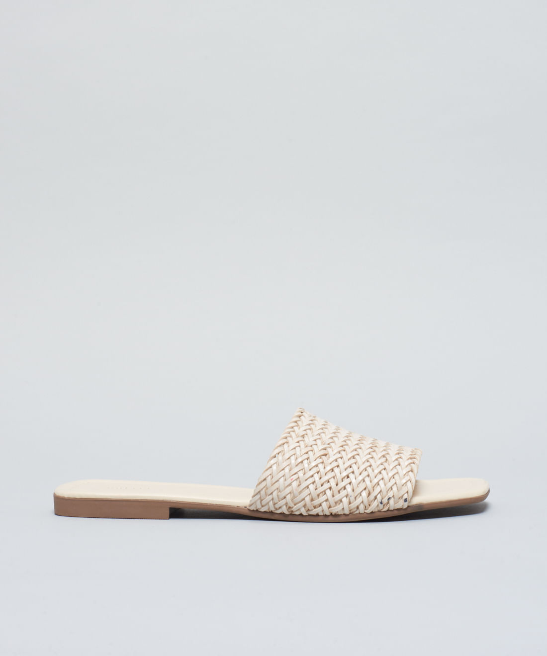 Rasteira Tresse Basica - Offwhite