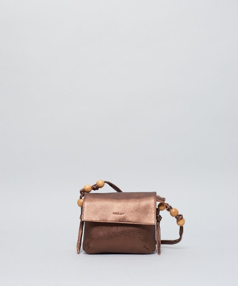 Bolsa p Couro Esferas - Bronze u - bronze