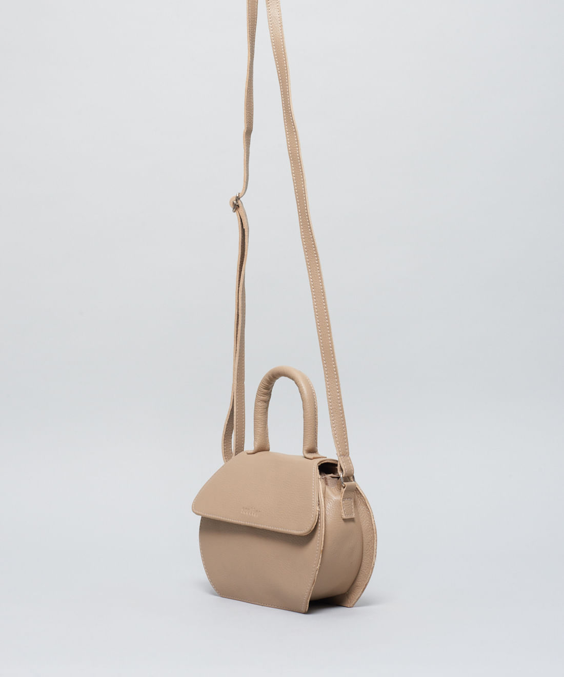 Bolsa p Couro Maria - Aveia - Imagem 2