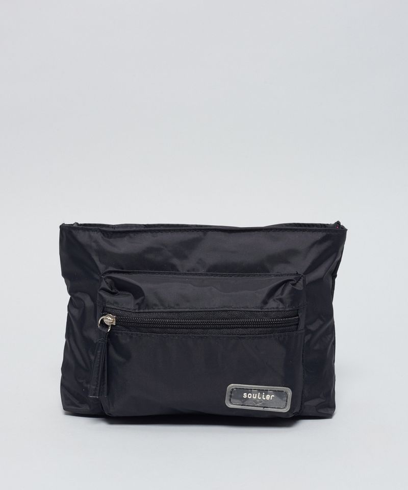 Organizador De Bolsa Nylon - Preto u - preto