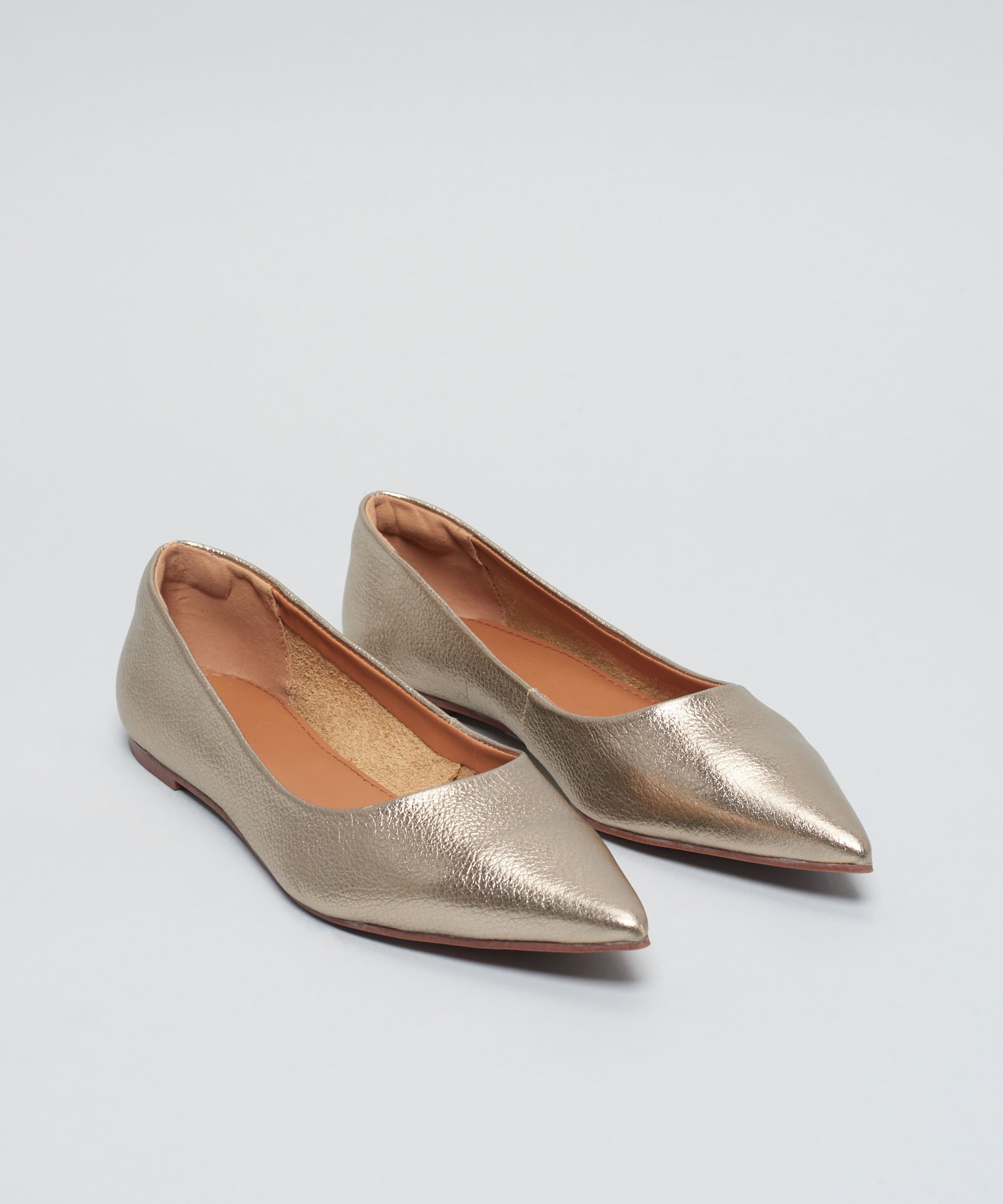 Sapatilha Couro Bico Fino - Prata Velho - Imagem 20