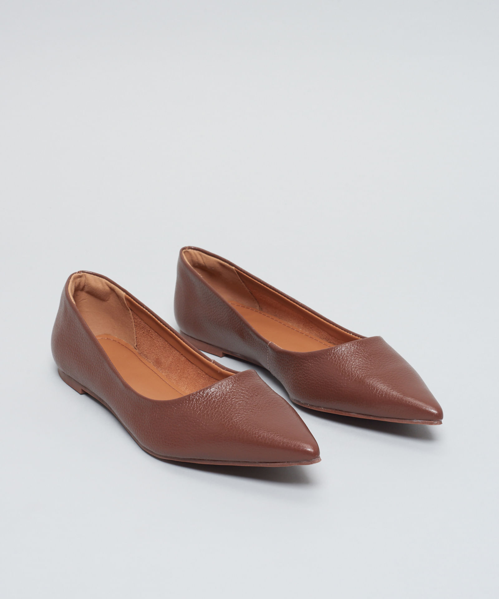 Sapatilha Couro Bico Fino - Chocolate - Imagem 22