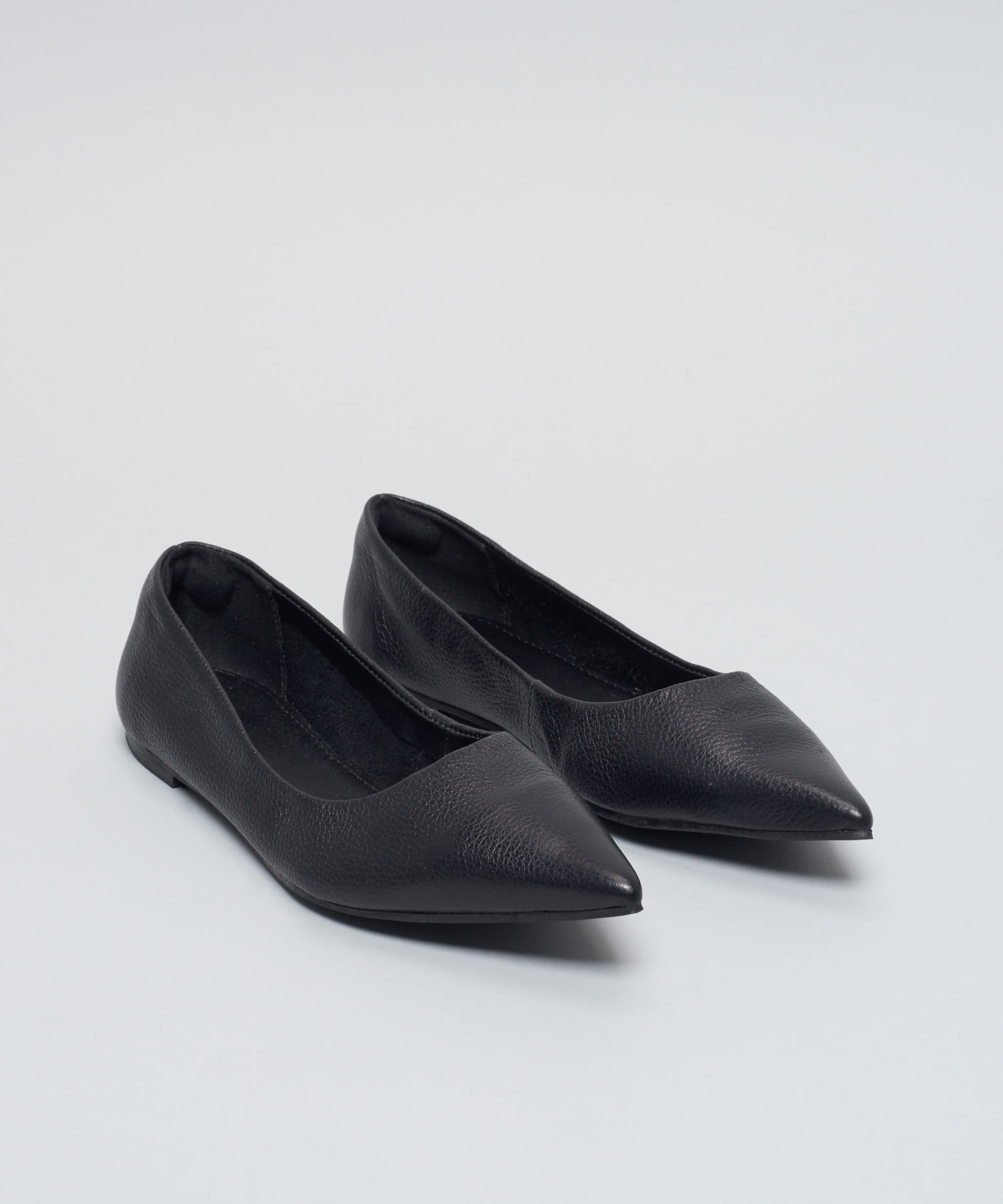 Sapatilha Couro Bico Fino - Preto - Imagem 33