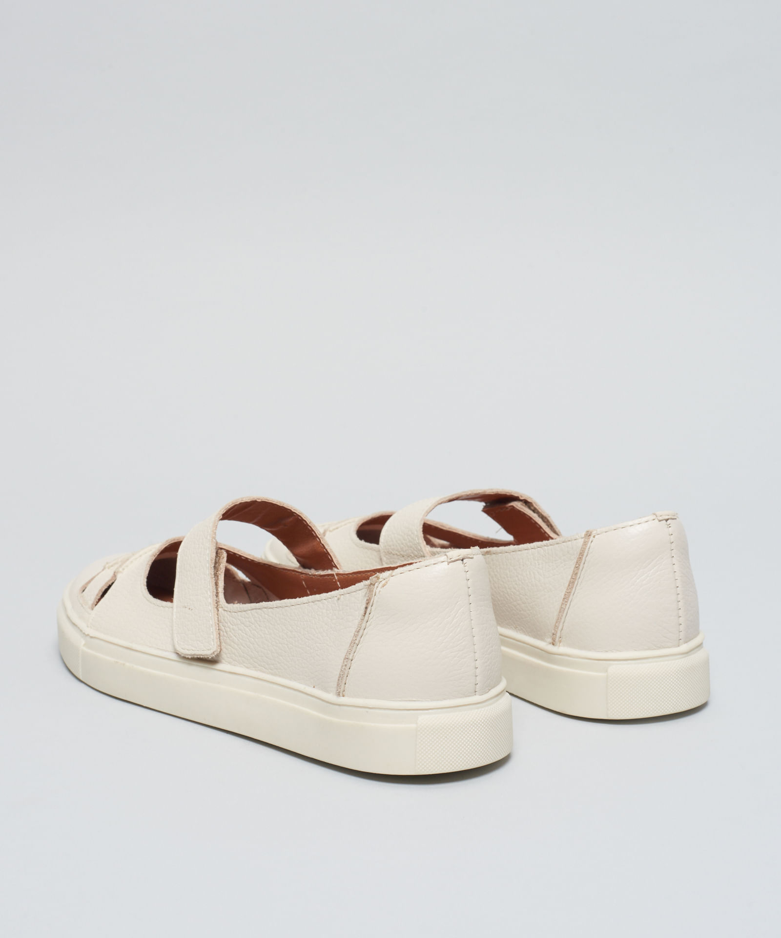 Sapatilha Aberta Recortes - Offwhite - Imagem 8
