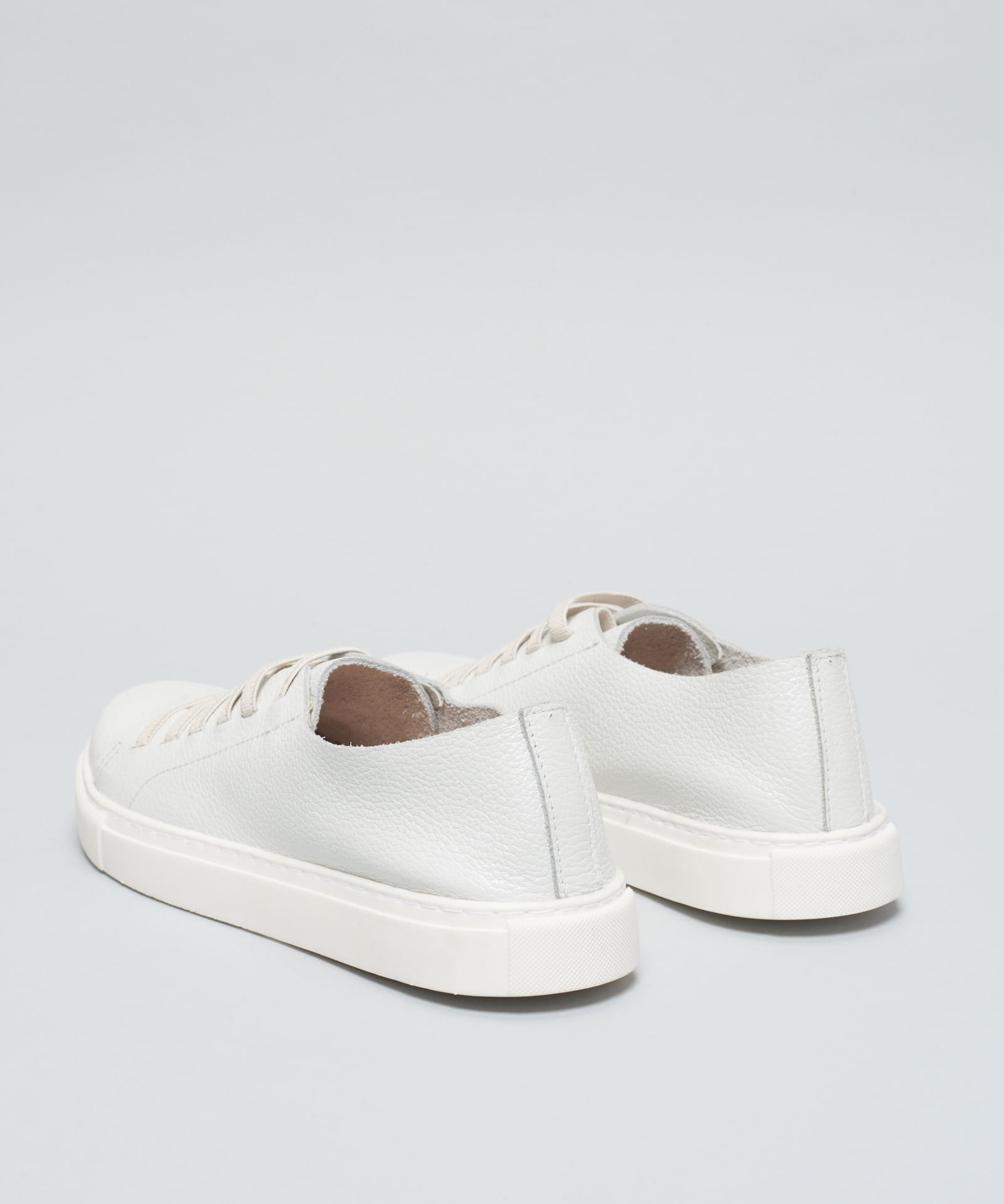 Tenis Couro Basico Elastico - Branco - Imagem 33