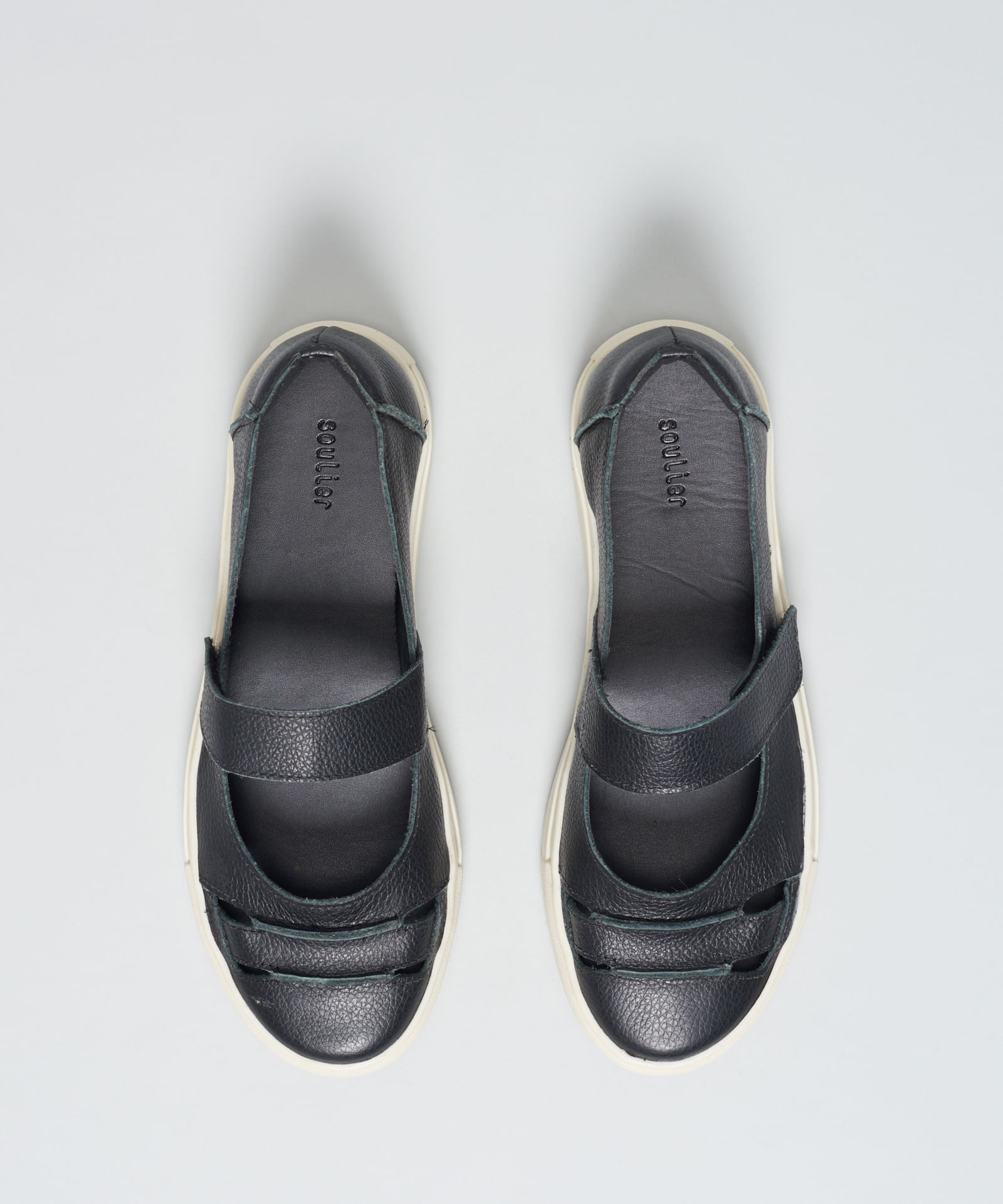 Sapatilha Aberta Recortes - Preto - Imagem 9