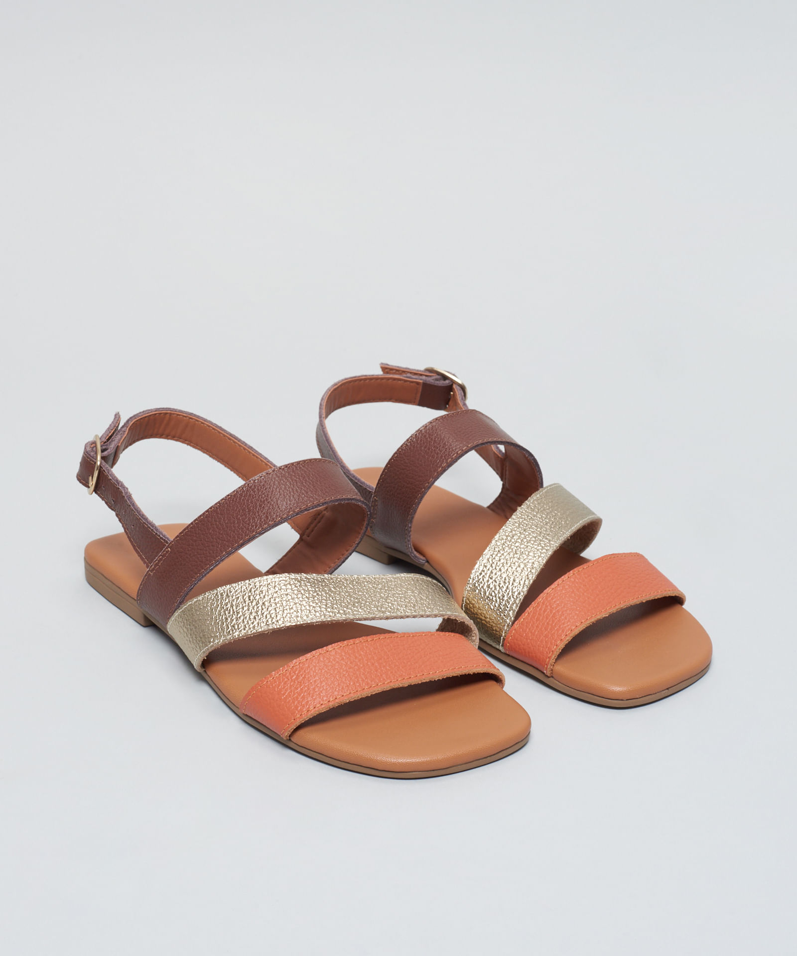 Rasteira Basica Couro Tiras - Colors - Imagem 12