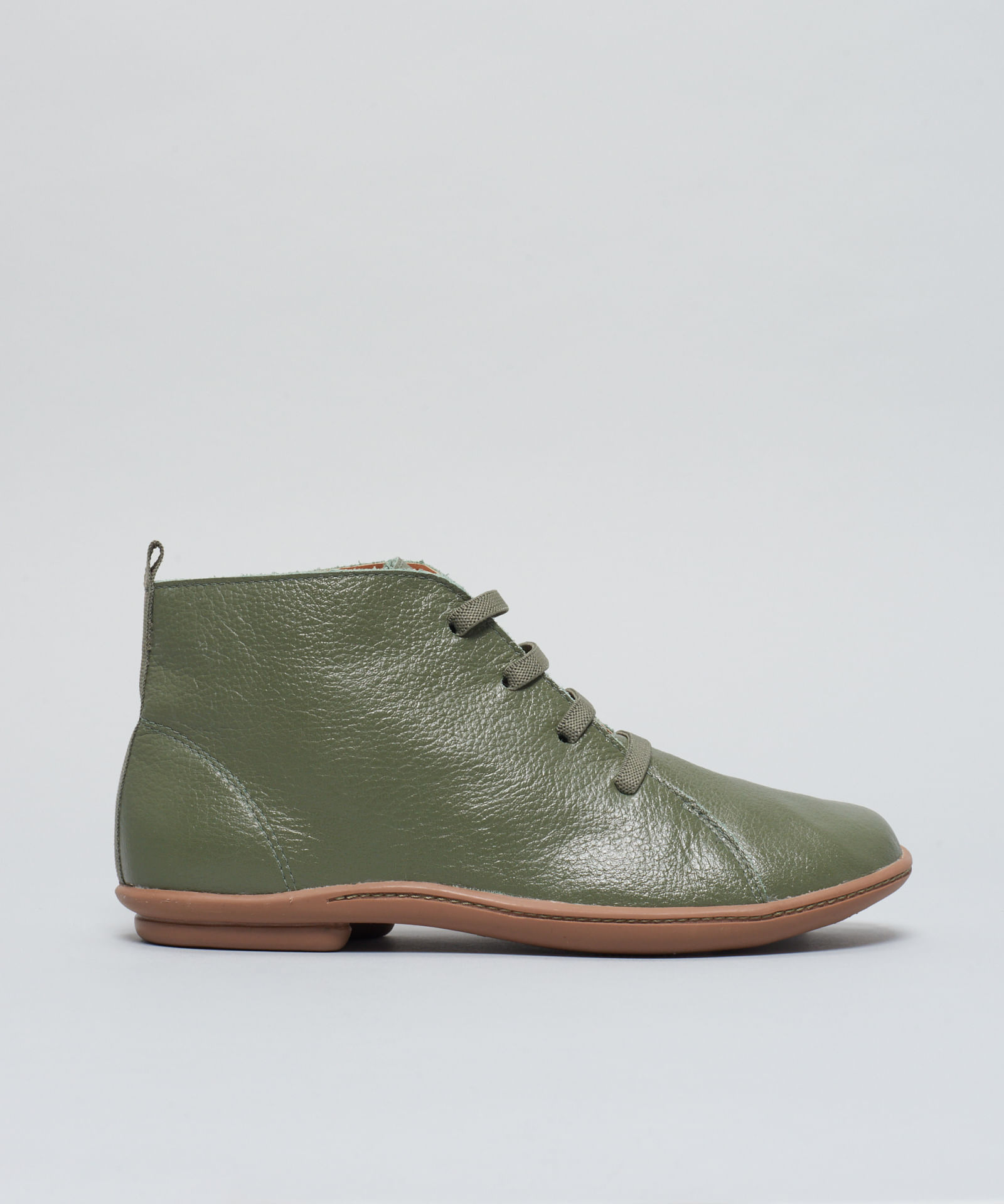 Bota Couro Comfort - Verde Militar