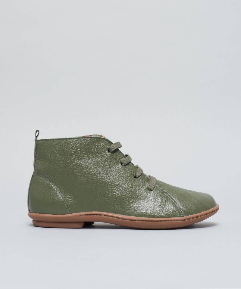 Bota Couro Comfort - Verde Militar 40 - verde militar