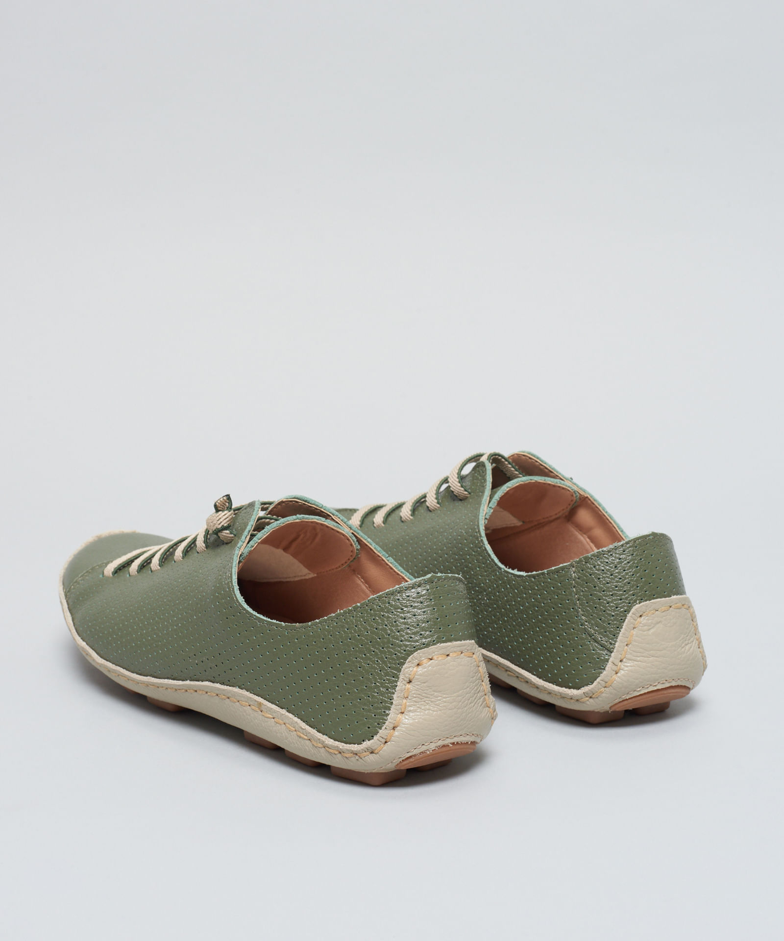 Tenis Perfuros Bicolor - Verde Militar - Imagem 38