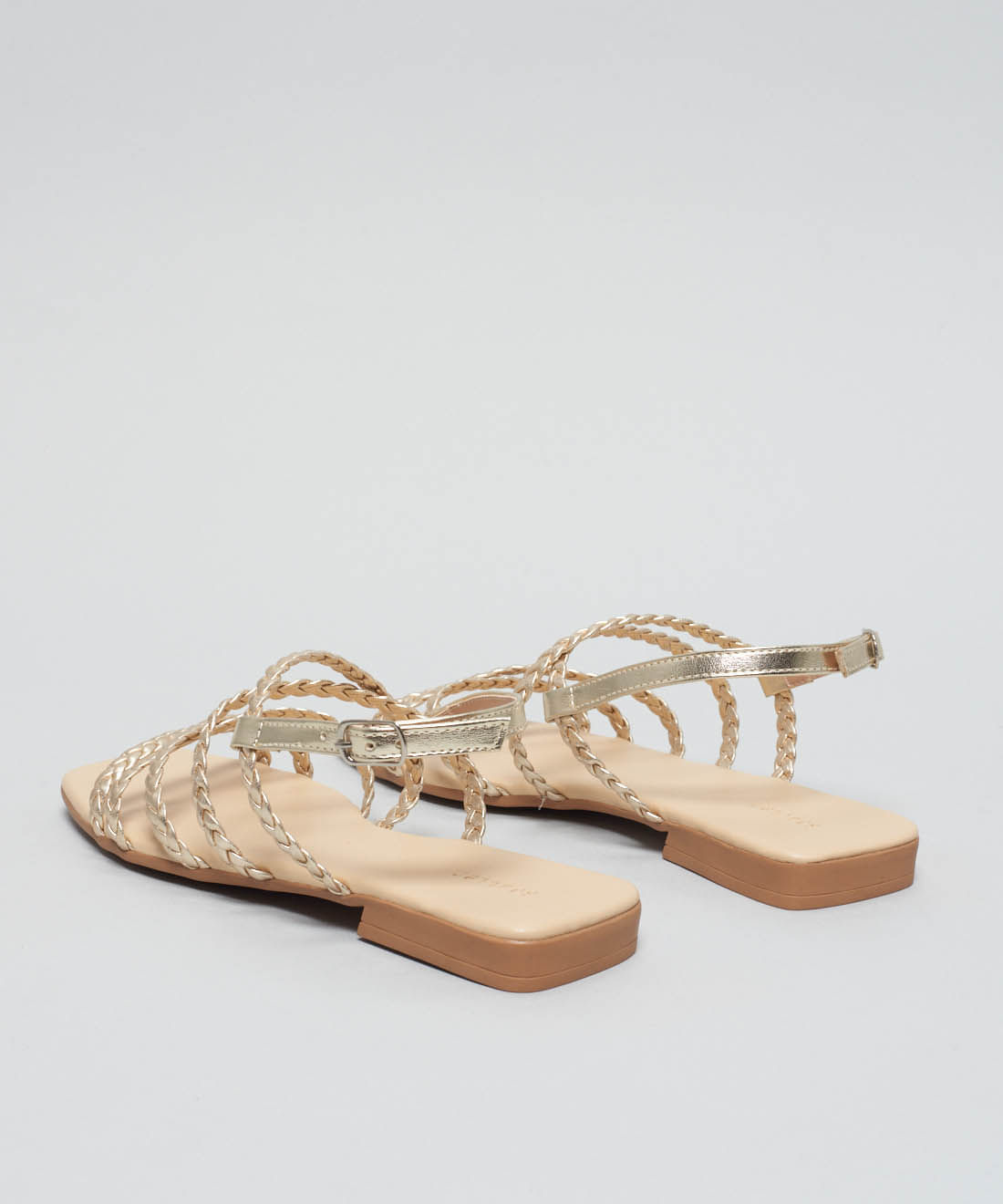 Rasteira Basica Trancinha - Ouro Light - Imagem 3