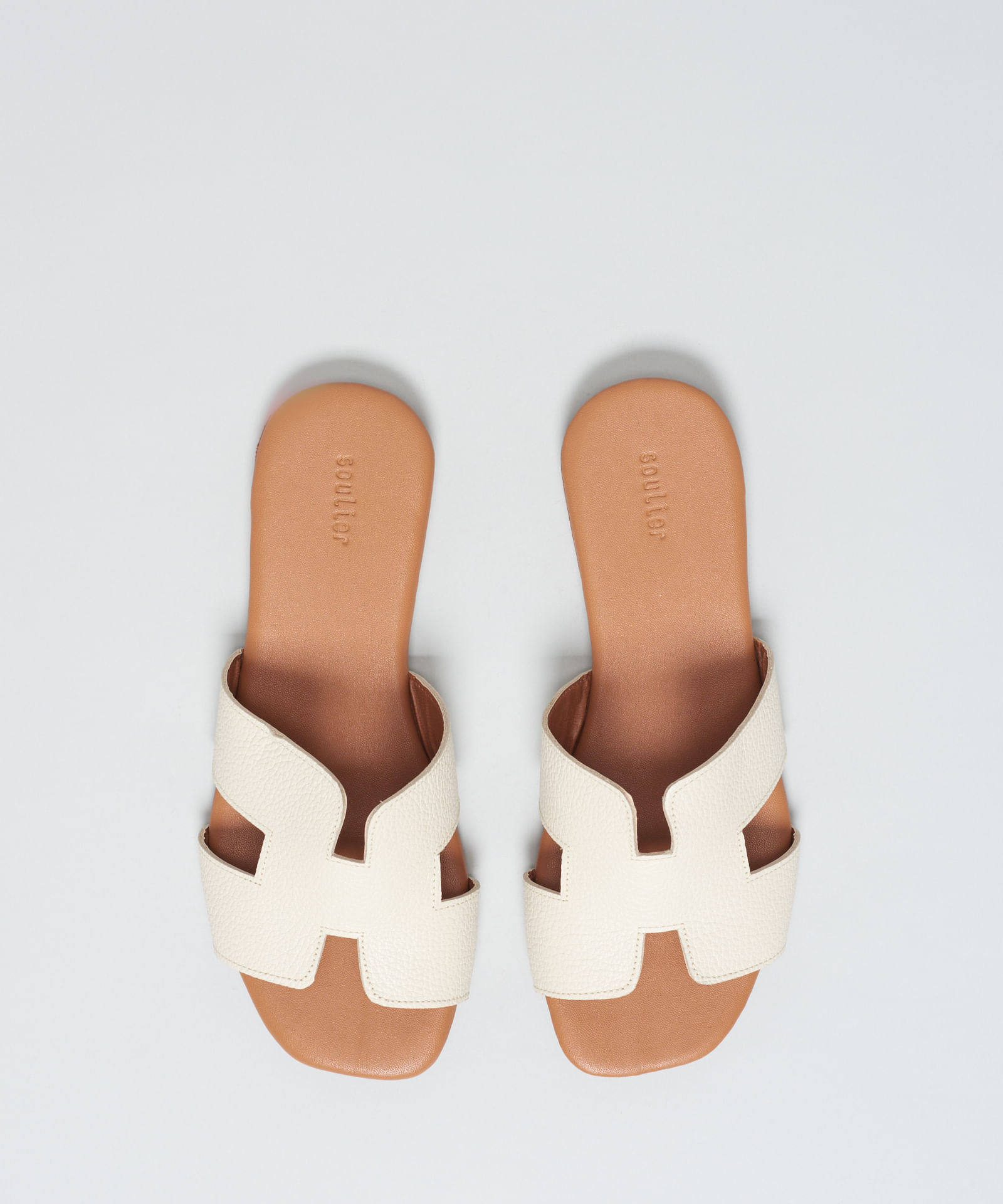 Rasteira Basica Couro Helo - Offwhite - Imagem 14