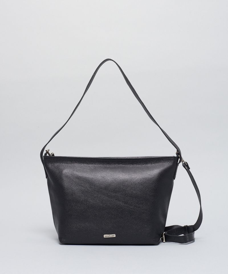 Bolsa m Couro Molinha - Preto u - preto