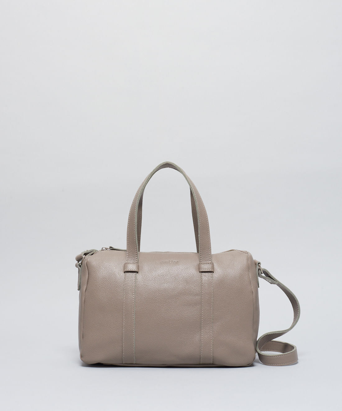 Bolsa m Couro Debora - Cinza