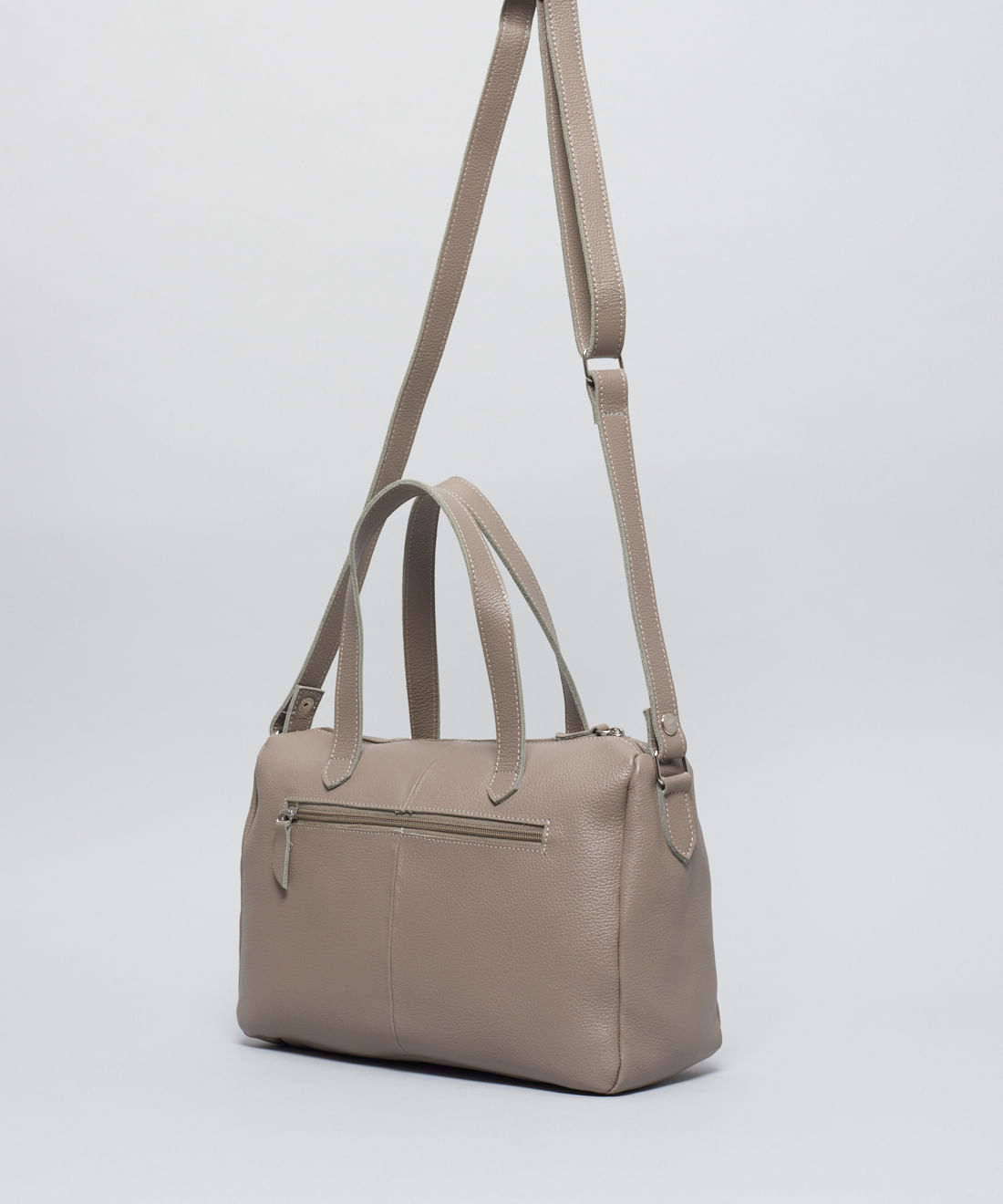 Bolsa m Couro Debora - Cinza - Imagem 2