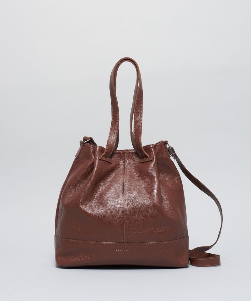 Bolsa g Couro Saco - Chocolate u - chocolate