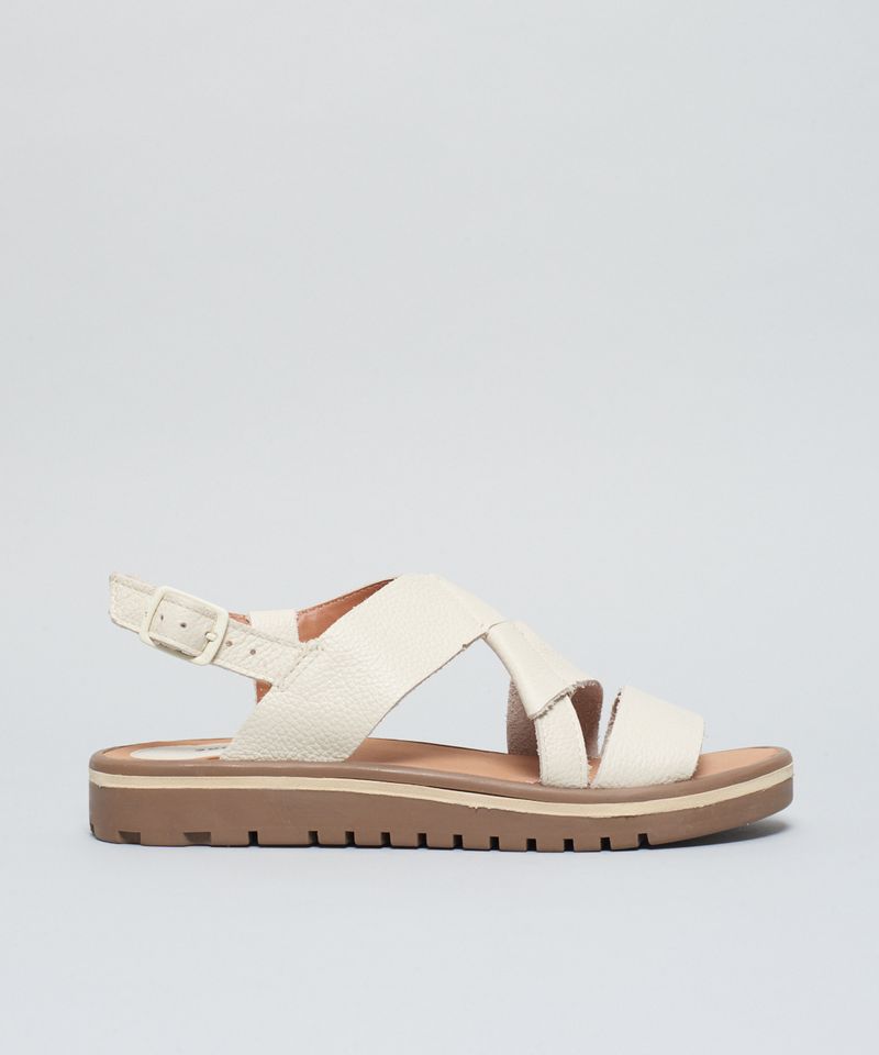 Rasteira Tratorada Nat - Offwhite 36 - offwhite