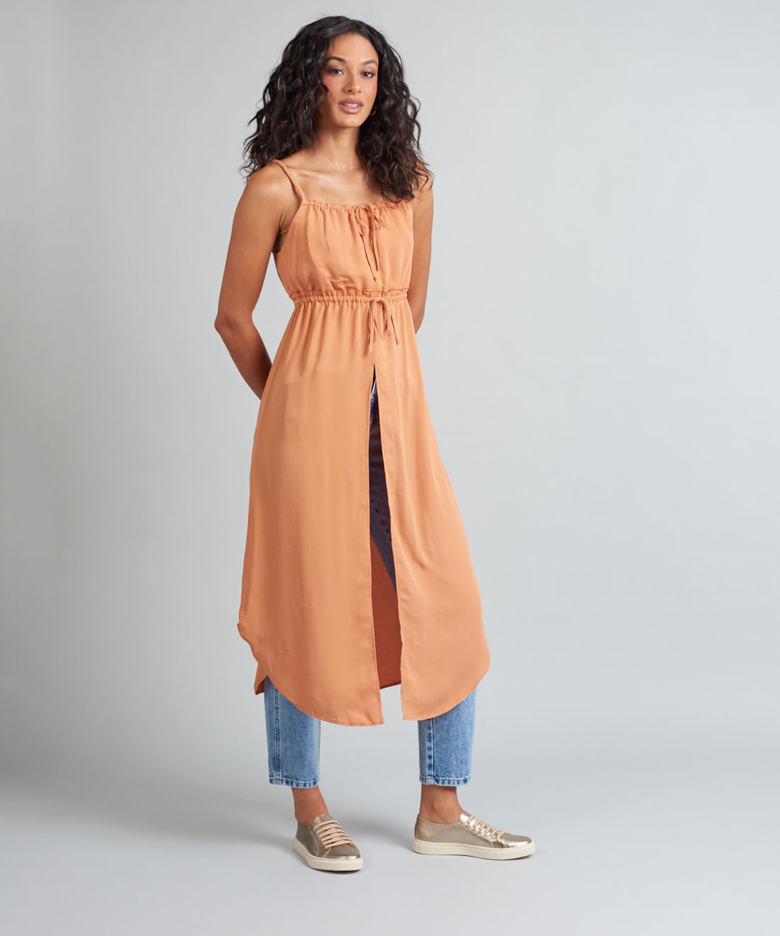 Tenis Couro Basico Elastico - Prata Velho - Imagem 35