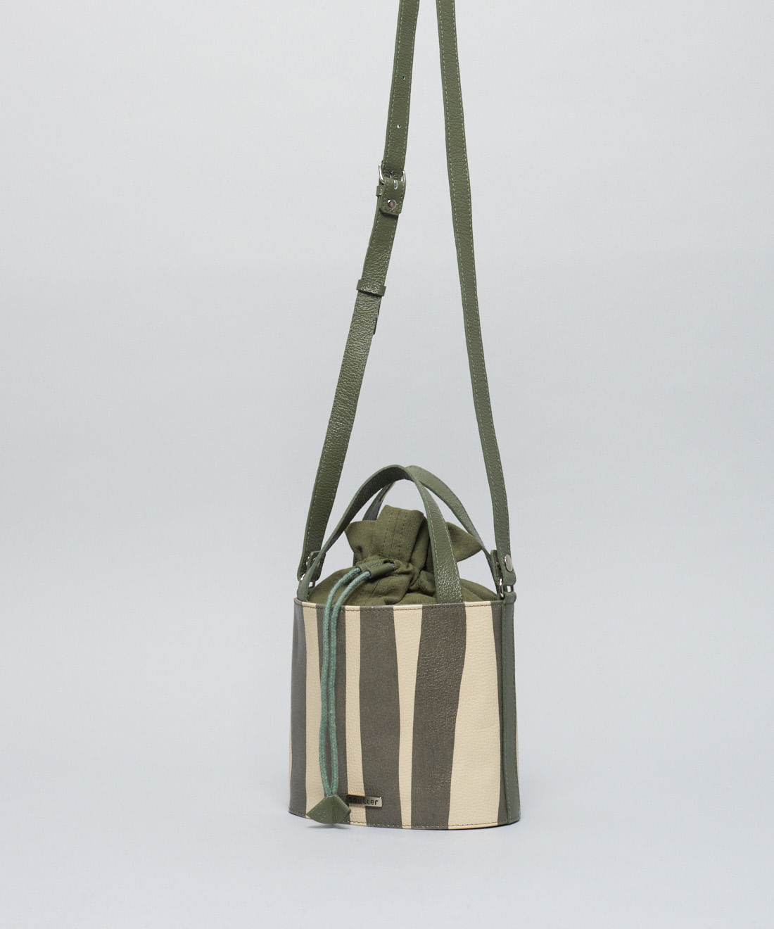 Bolsa p Listra Bold - Listra Verde Militar - Imagem 2