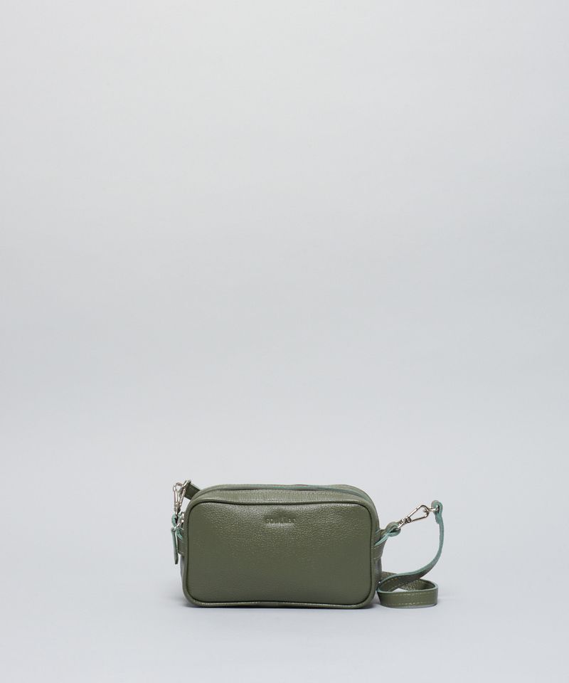 Bolsa p Couro 2 Alcas - Verde Militar u - verde militar