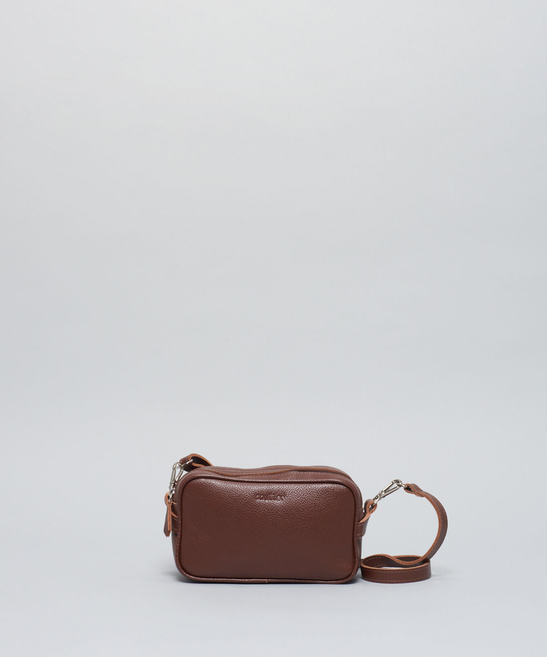 Bolsa p Couro 2 Alcas - Chocolate
