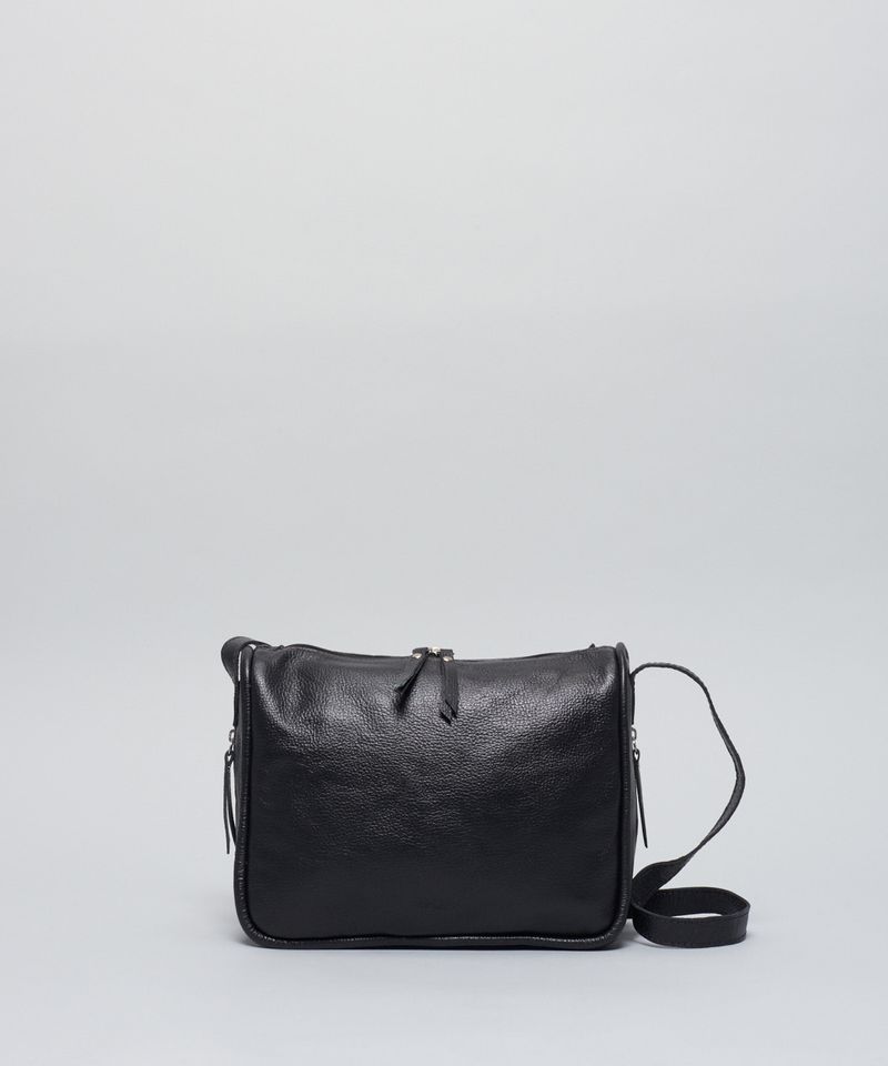 Bolsa m Couro Lena - Preto u - preto