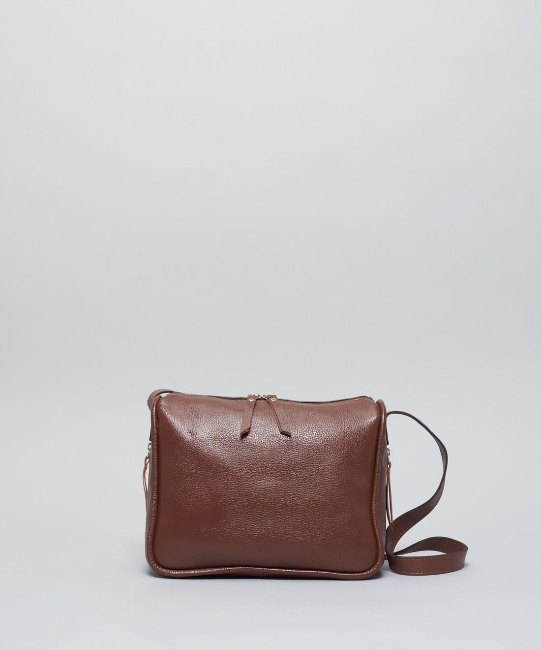Bolsa m Couro Lena - Chocolate