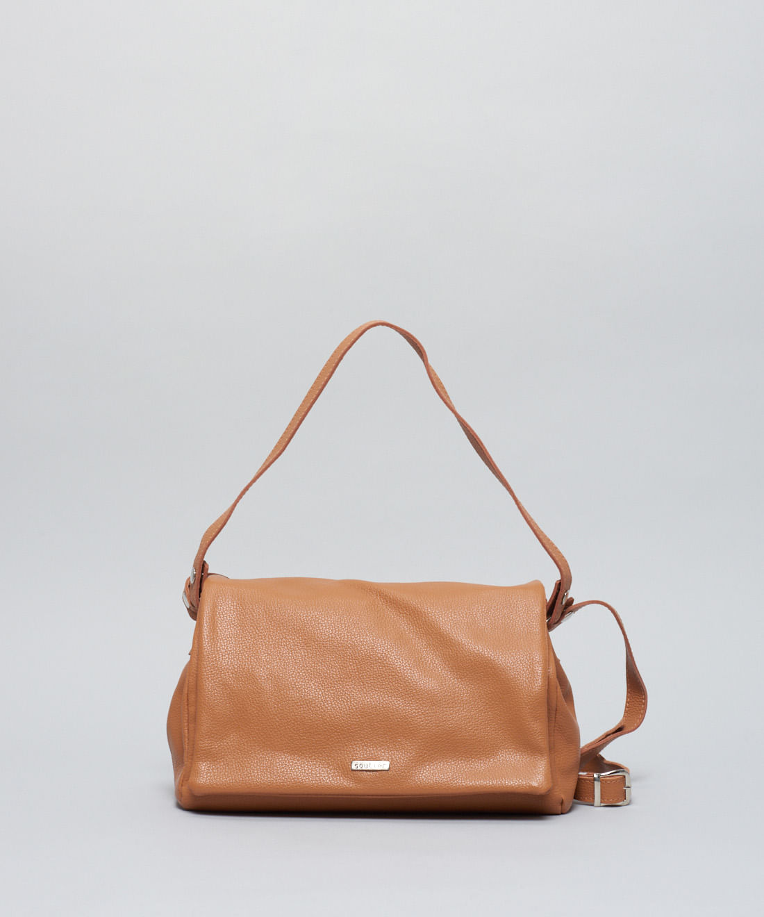 Bolsa m Couro Marina - Caramelo