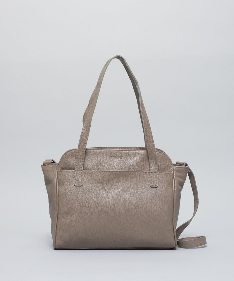 Bolsa g Couro Annie - Cinza u - cinza