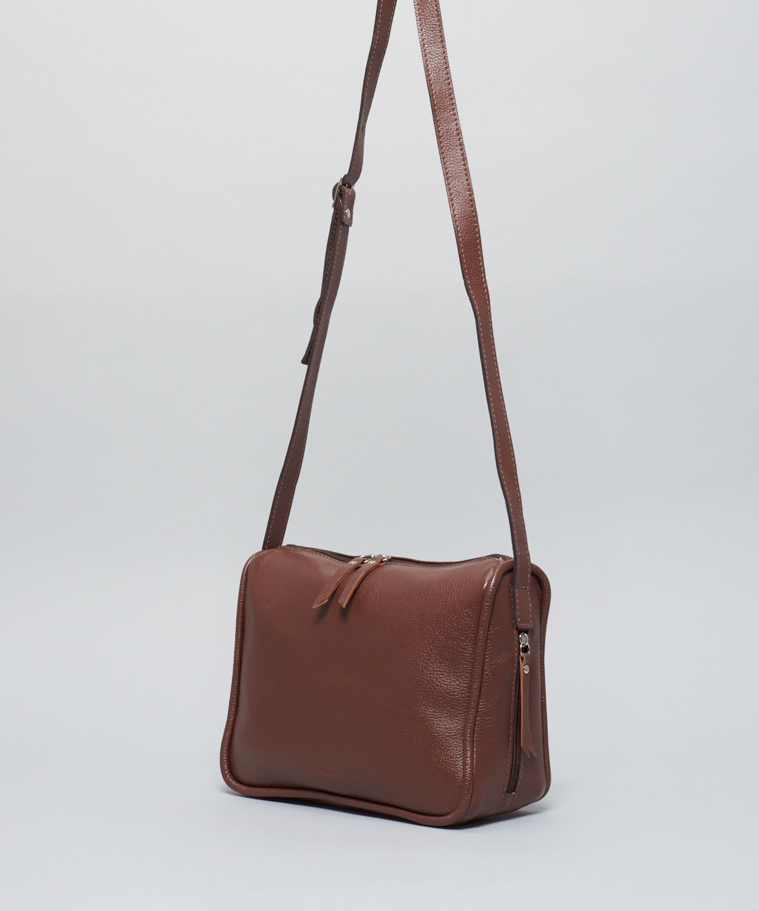 Bolsa m Couro Lena - Chocolate - Imagem 2