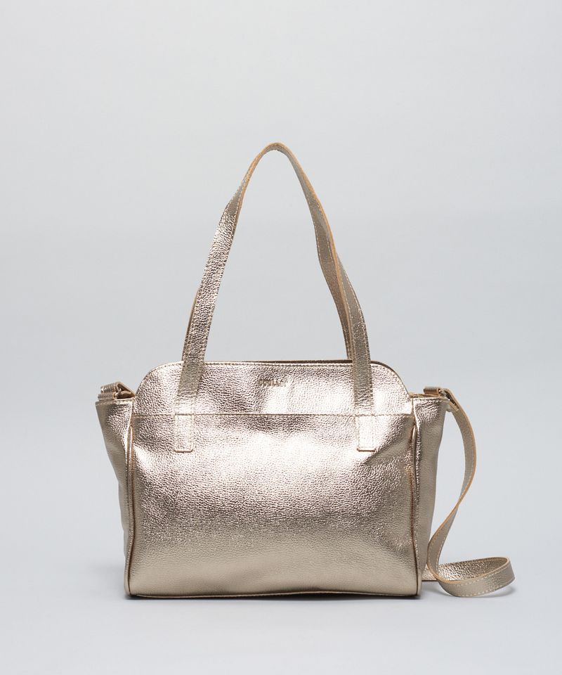 Bolsa g Couro Annie - Prata Velho u - prata velho