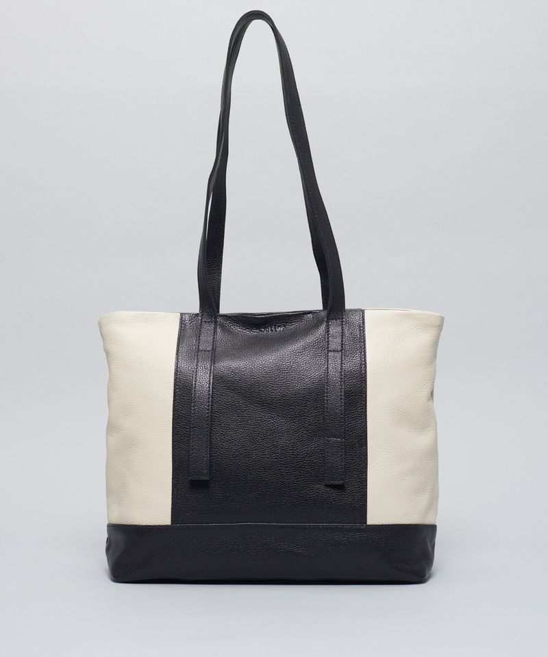 Bolsa g Couro Helena - Preto u - preto
