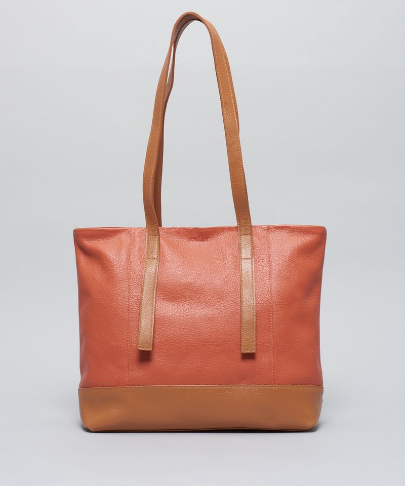 Bolsa g Couro Helena - Ocre u - ocre