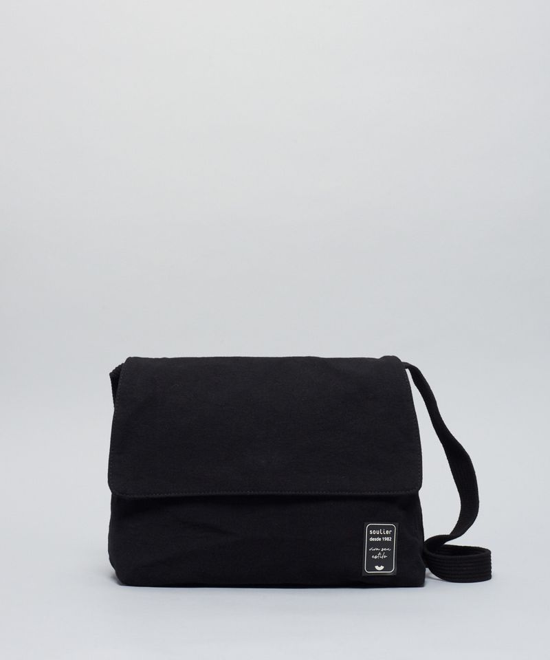 Bolsa Lona Tampa - Preto u - preto